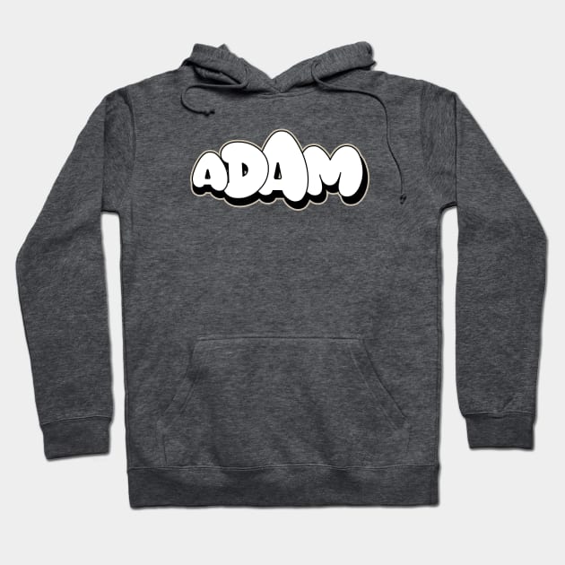 ADAM name graffiti writing bubble letters style Hoodie by Love Wild Letters